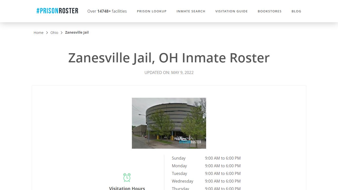 Zanesville Jail, OH Inmate Roster